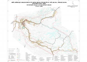 Điều chỉnh Quy hoạch chung xây dựng trung tâm huyện lỵ Bắc Quang giai đoạn 2010-2020