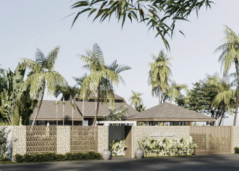 Biệt thự mang phong cách Tropical giữa đồng lúa bình yên