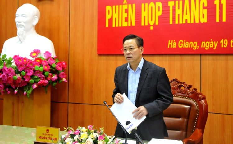 UBND tỉnh họp phiên chuyên đề tháng 11