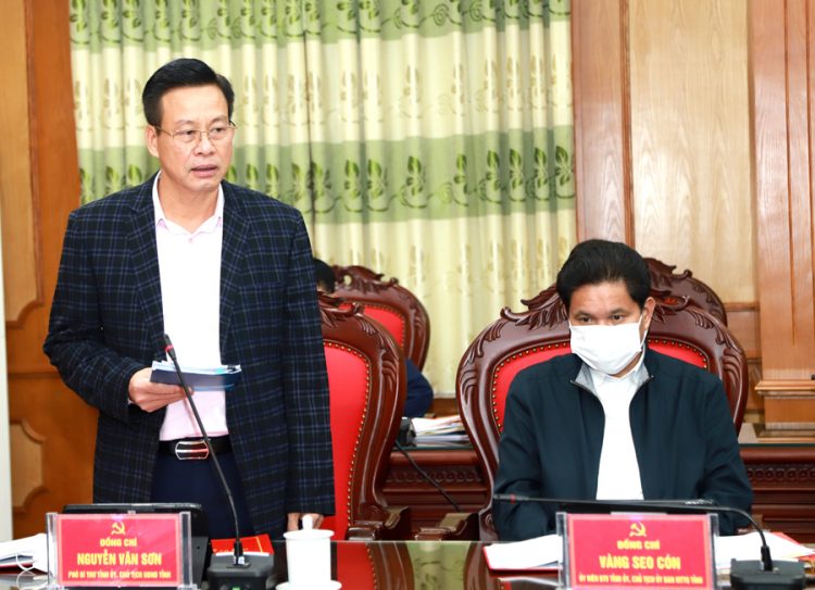 Ban Thường vụ Tỉnh ủy họp phiên thường kỳ tháng 11