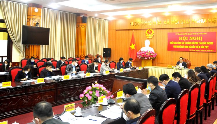 Triển khai công tác tái đánh giá Công viên ĐCTC UNESCO CNĐ Đồng Văn lần thứ 3 năm 2022