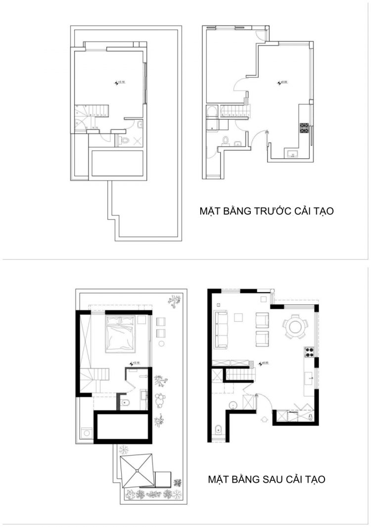 Mê cung gương trong căn hộ thông tầng