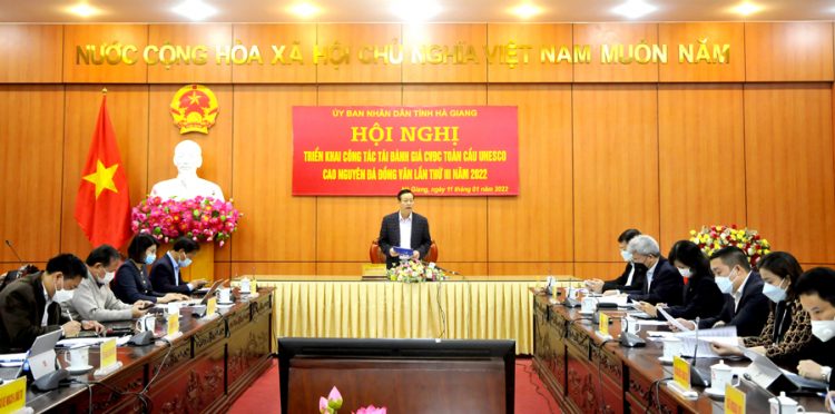 Triển khai công tác tái đánh giá Công viên ĐCTC UNESCO CNĐ Đồng Văn lần thứ 3 năm 2022