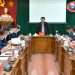 Đoàn công tác của BTV Tỉnh ủy làm việc với BTV Thành ủy Hà Giang