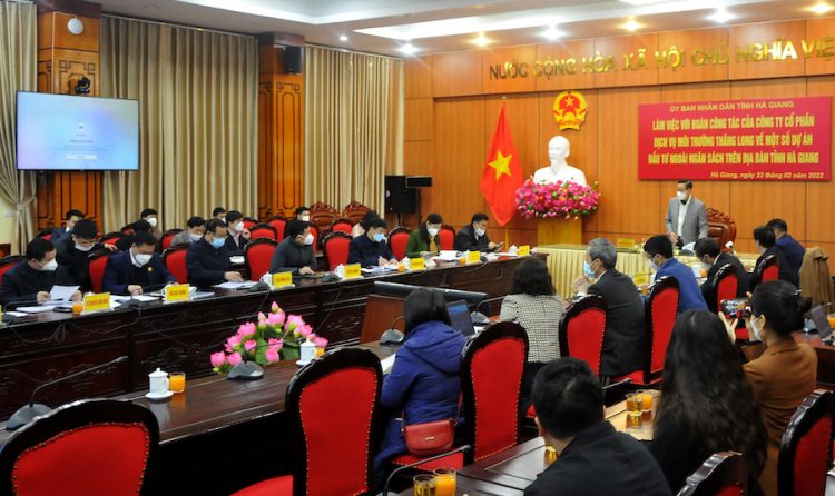 UBND tỉnh làm việc với Công ty Cổ phần dịch vụ môi trường Thăng Long