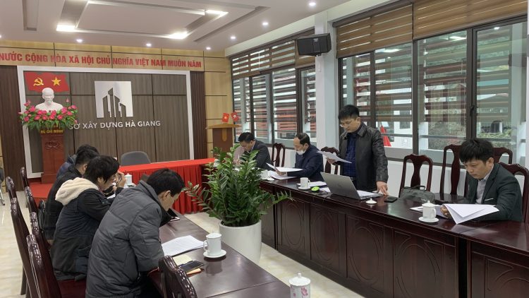 Đoàn công tác Tập đoàn Nam Cường Hà Nội làm việc với Sở Xây dựng Hà Giang
