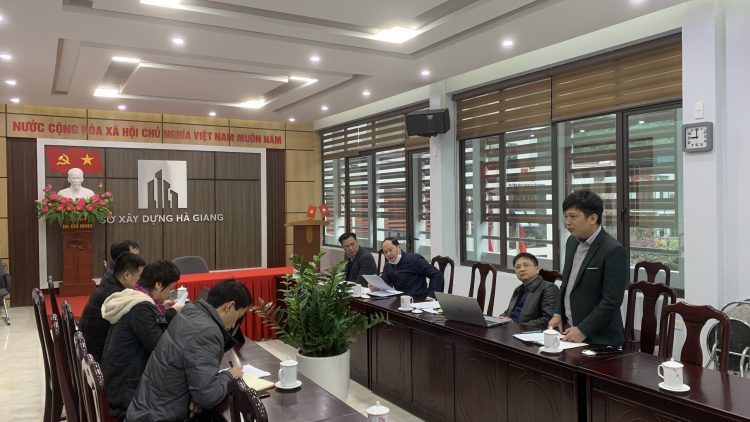 Đoàn công tác Tập đoàn Nam Cường Hà Nội làm việc với Sở Xây dựng Hà Giang