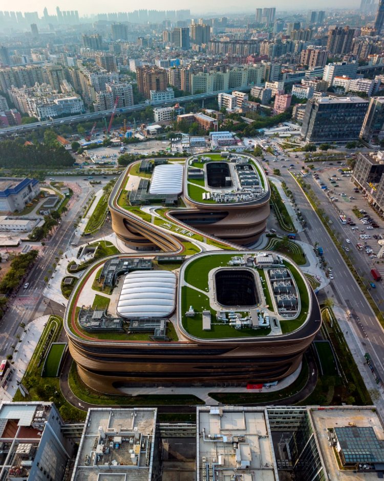 Zaha Hadid Architects ứng dụng kiến trúc hình thái học trong Infinitus Plaza