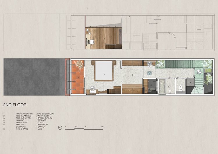 H House được tạo nên với mục tiêu hiện diện cho tinh thần sống hài hòa cùng thiên nhiên, đồng thời phá bỏ sự ngột ngạt thường thấy ở những ngôi nhà ống tại các đô thị lớn.