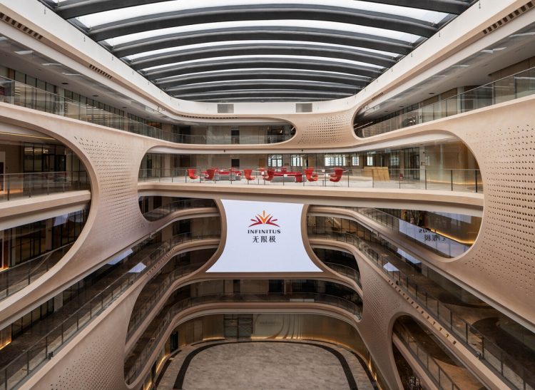 Zaha Hadid Architects ứng dụng kiến trúc hình thái học trong Infinitus Plaza