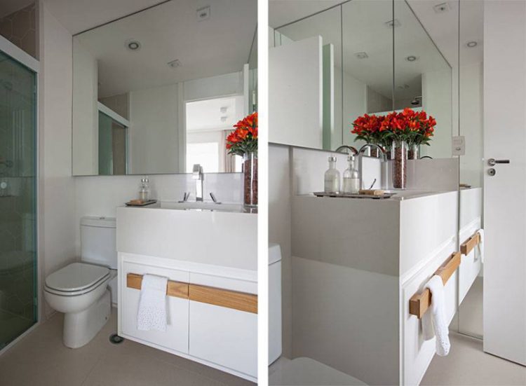 Căn hộ 35 m2 có mọi phòng đều rộng nhờ dùng nhiều kính