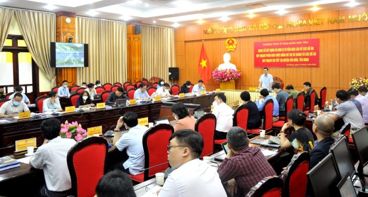 Thường trực UBND tỉnh nghe báo cáo công tác quy hoạch