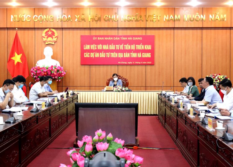 Phó Chủ tịch UBND tỉnh Hà Thị Minh Hạnh làm việc với Công ty Cổ phần Đầu tư và Phát triển Xây dựng 1 Hà Nội
