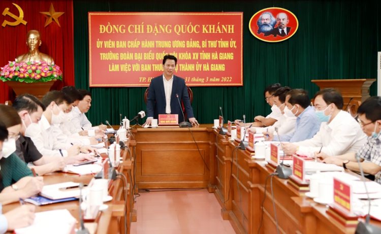 Bí thư Tỉnh ủy: Xây dựng thành phố Hà Giang xứng tầm trung tâm kinh tế, chính trị, xã hội của tỉnh.