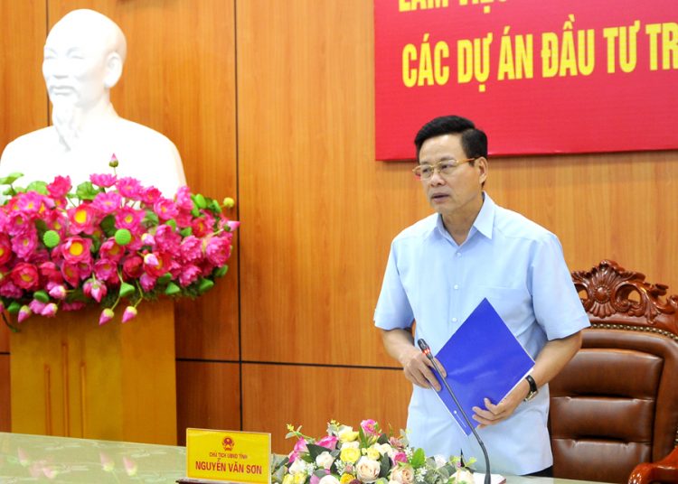Chủ tịch UBND tỉnh Nguyễn Văn Sơn làm việc với Tập đoàn Nam Cường