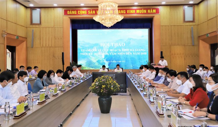 Hội thảo tham vấn về quy hoạch tỉnh Hà Giang thời kỳ 2021-2030, tầm nhìn đến năm 2050