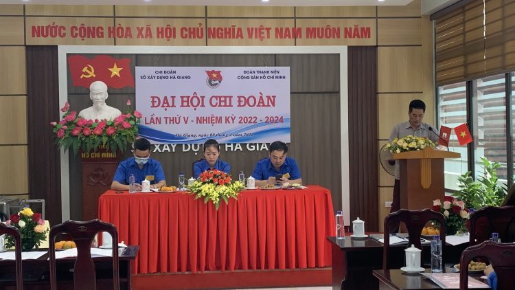 Đoàn TNCS Hồ Chí Minh Sở Xây dựng tổ chức Đại hội khoá V