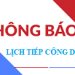 Thông báo lịch tiếp công dân của Sở Xây dựng 2022