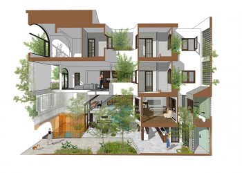 Ngôi nhà đánh thức cảm xúc bằng chất thô mộc của vật liệu