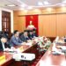 Chủ tịch UBND tỉnh Nguyễn Văn Sơn làm việc với đoàn công tác Tạp chí Nhà đầu tư.