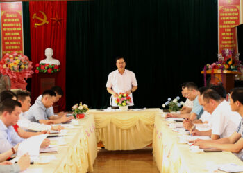 Chủ tịch UBND tỉnh Nguyễn Văn Sơn kiểm tra tình hình xây dựng xã Nông thôn mới tại Quang Bình.